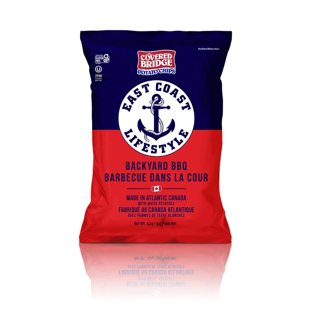 Covered Bridge Backyard Barbecue Potato Chips 142 g - La Boite à Grains