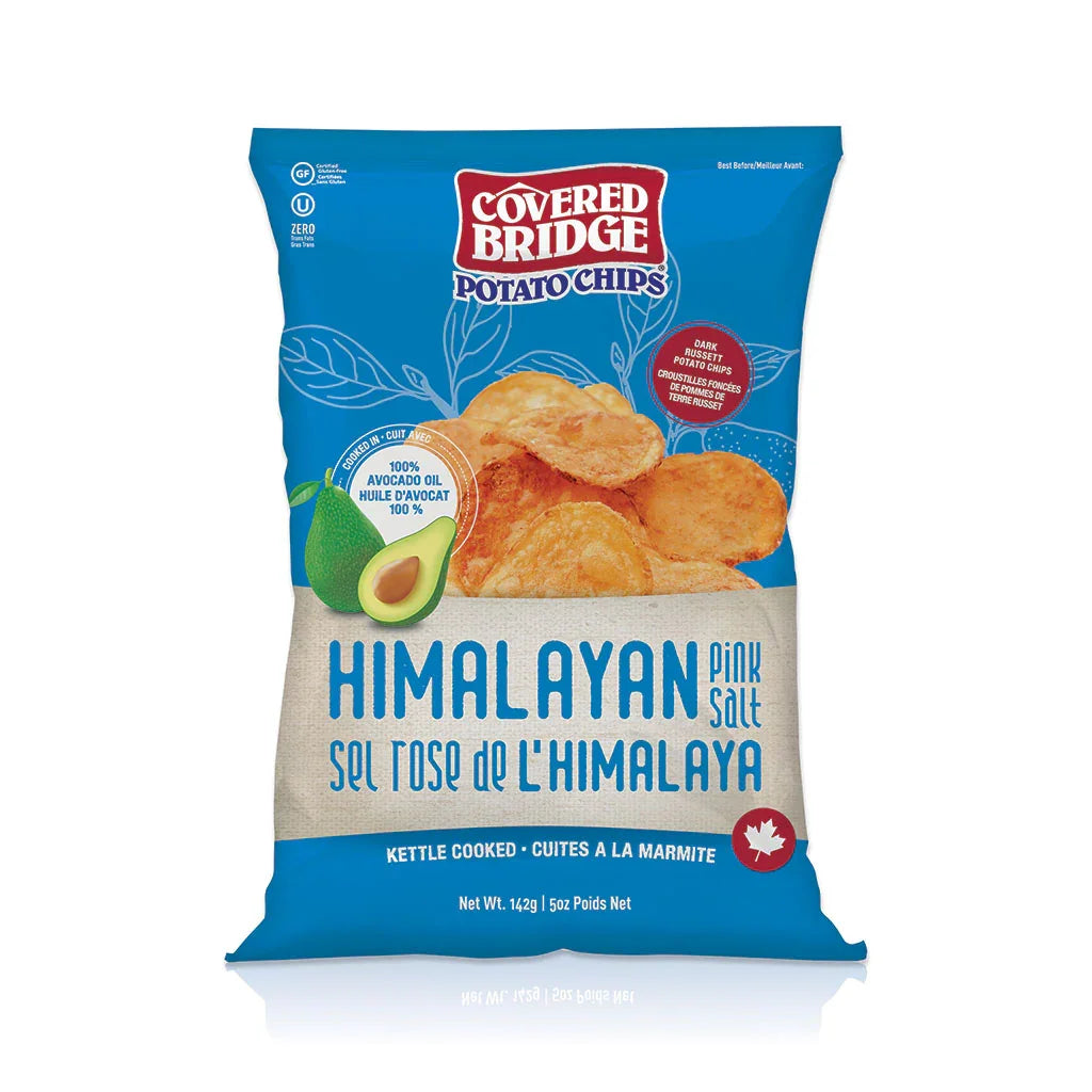 chips Himalayan pink salt avocado oil Covered Bridge - La Boite à Grains