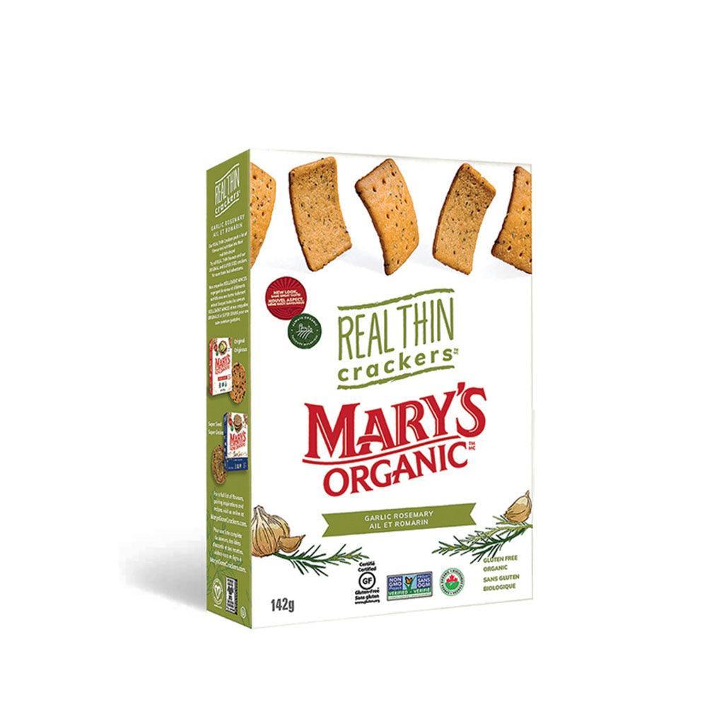 Mary's Organic Gluten Free Garlic and Rosemary Crackers - La Boite à Grains
