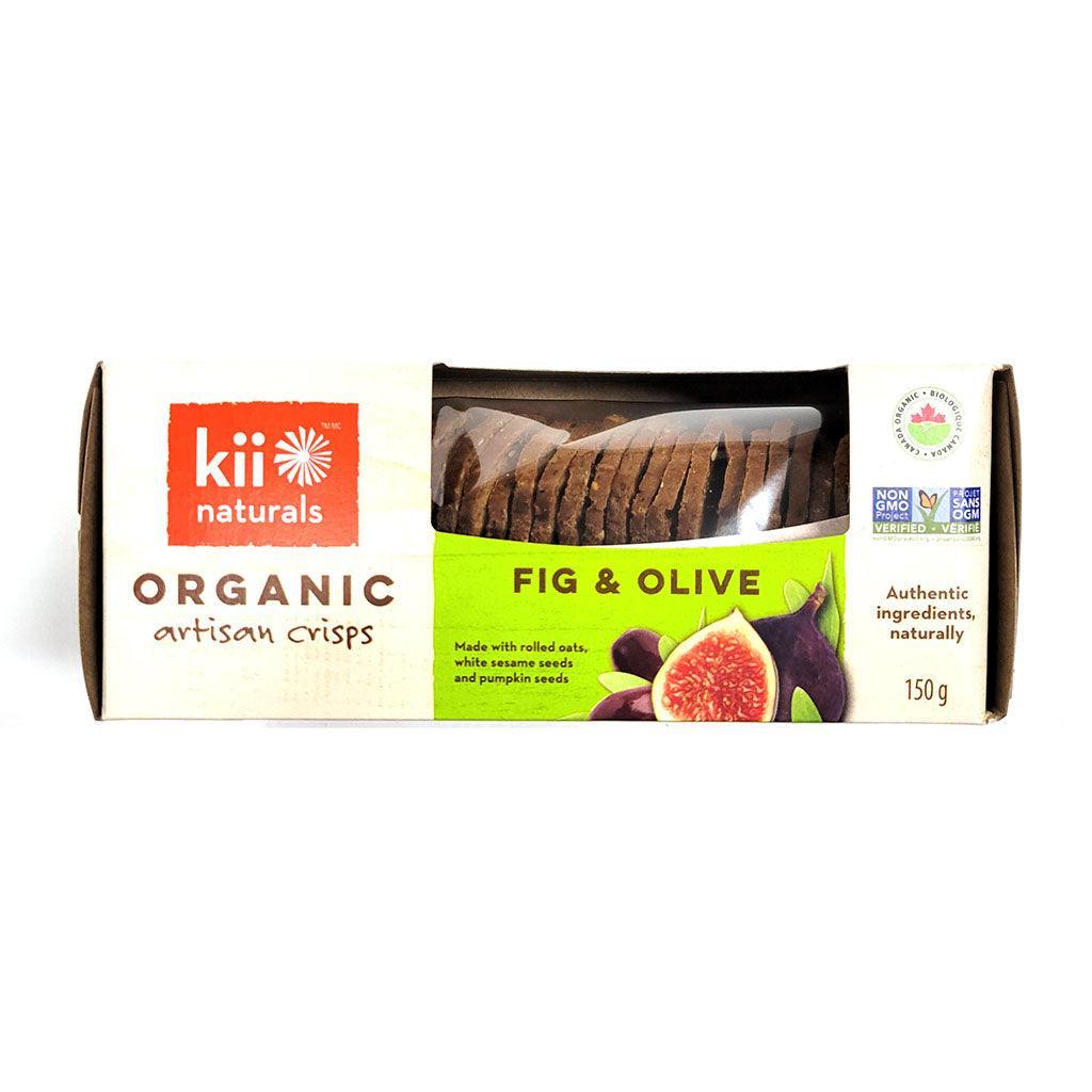 Kii Naturals Artisanal Fig & Olive Crackers - La Boite à Grains