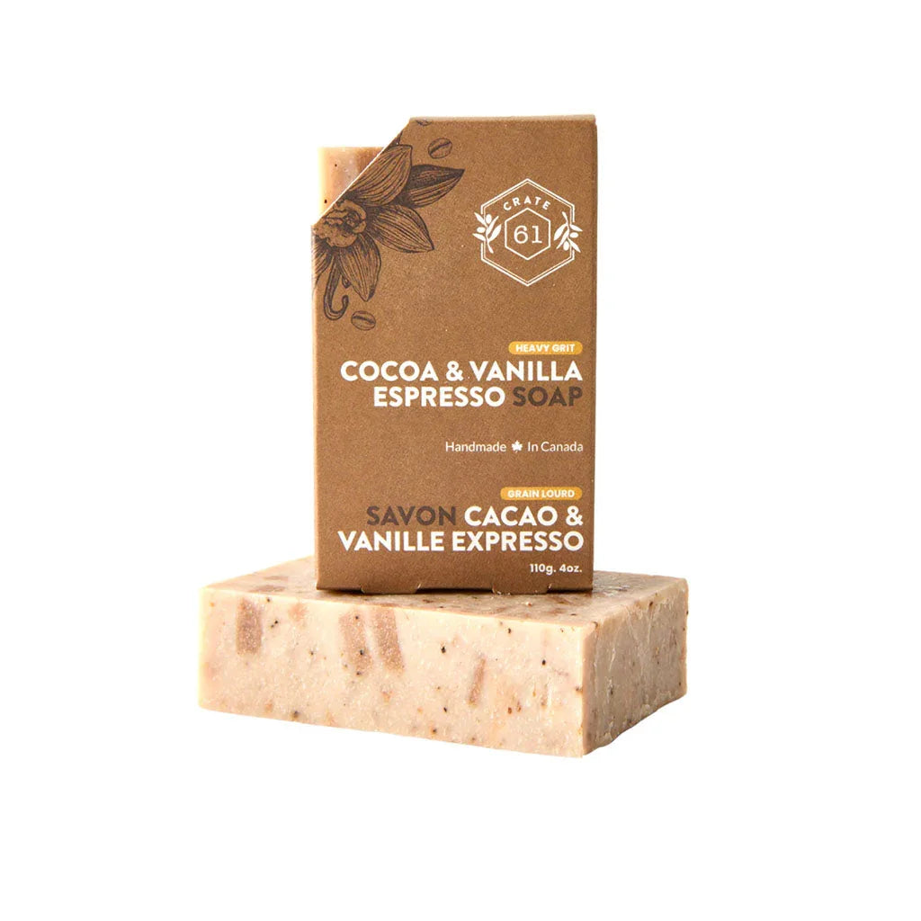 cocoa vanilla espresso soap Crate 61 - La Boite à Grains