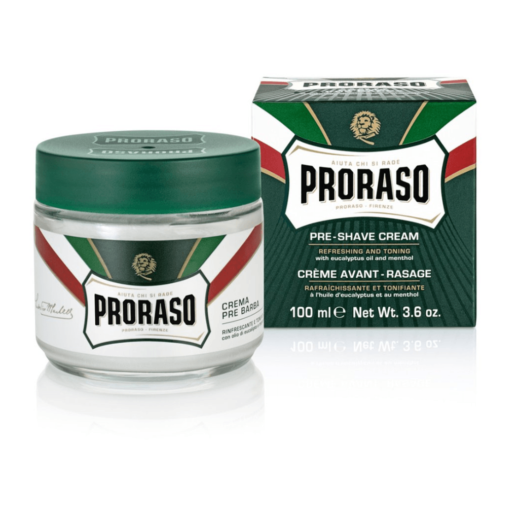 Crème Avant-Rasage Eucalyptus et Menthol Proraso - La Boite à Grains