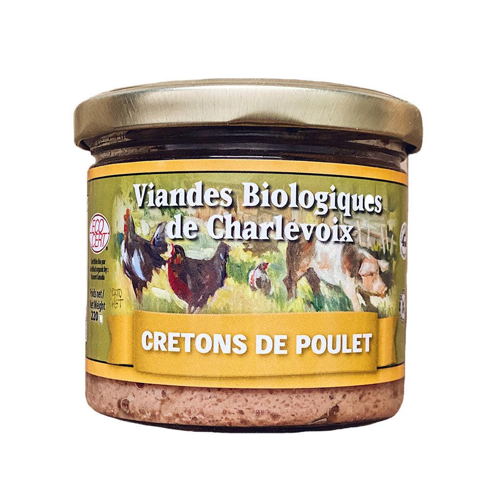 Cretons de Poulet Biologique Les Viandes Biologiques de Charlevoix - La Boite à Grains