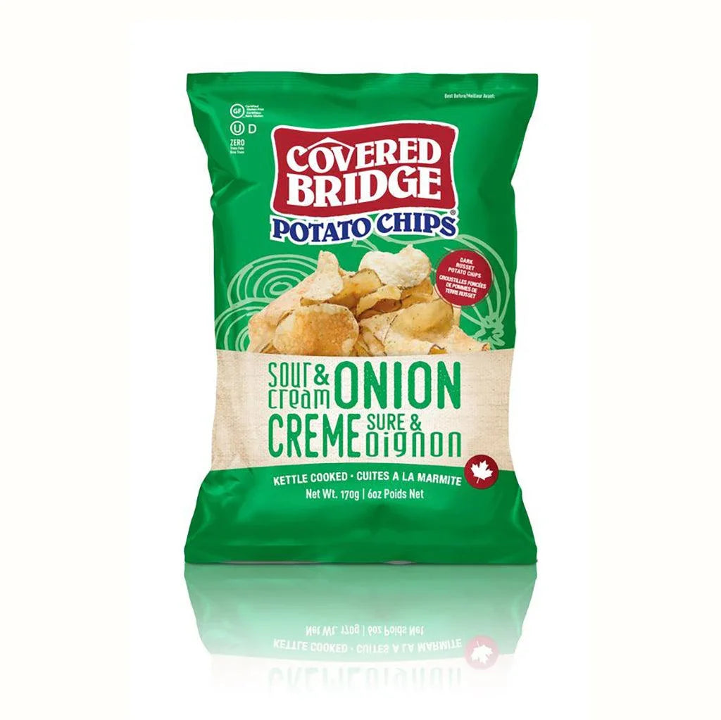 Covered Bridge Sour Cream and Onion Potato Chips - La Boite à Grains