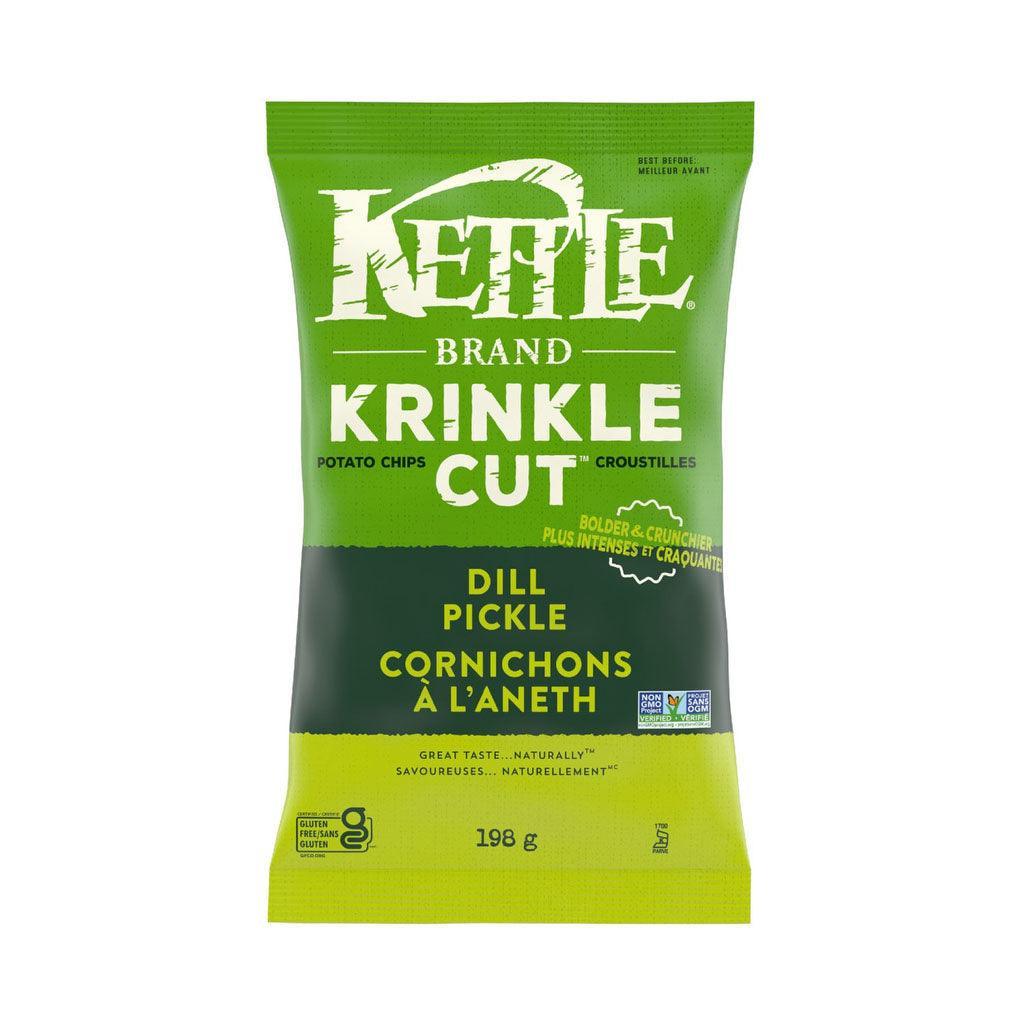 Krinkle Cut Dill Pickle Kettle Potato Chips - La Boite à Grains
