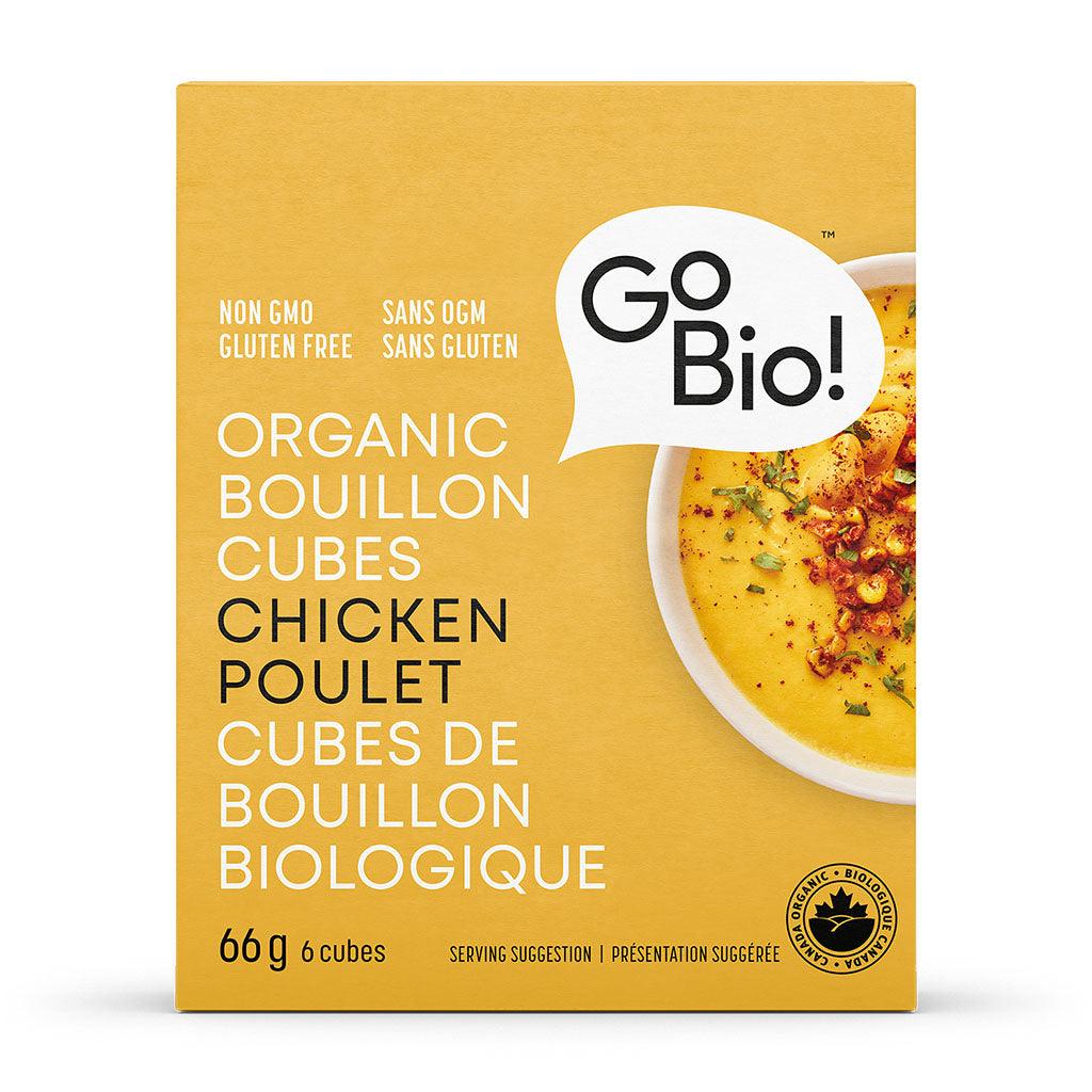 Cubes de Bouillon de Poulet Biologique Go Bio - La Boite à Grains