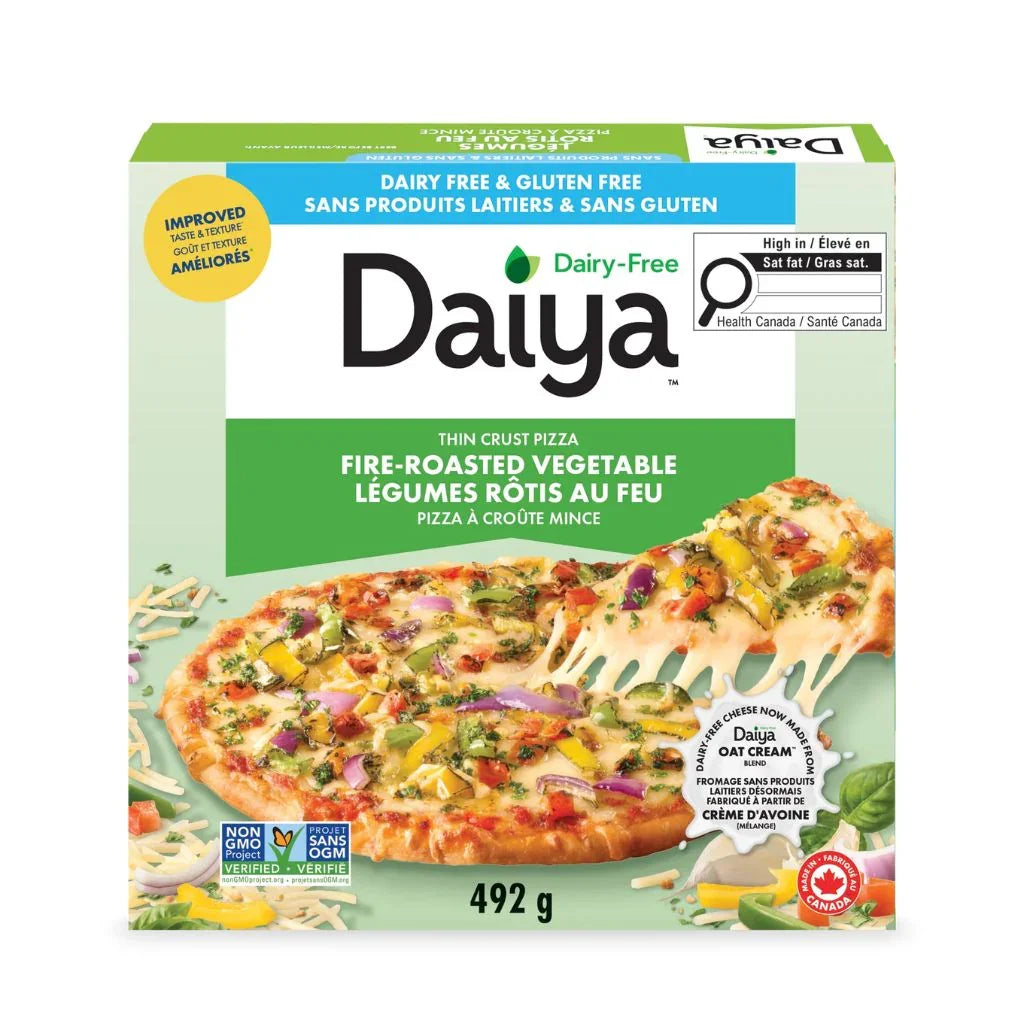 pizza légumes rôtis au feu Daiya - La Boite à Grains