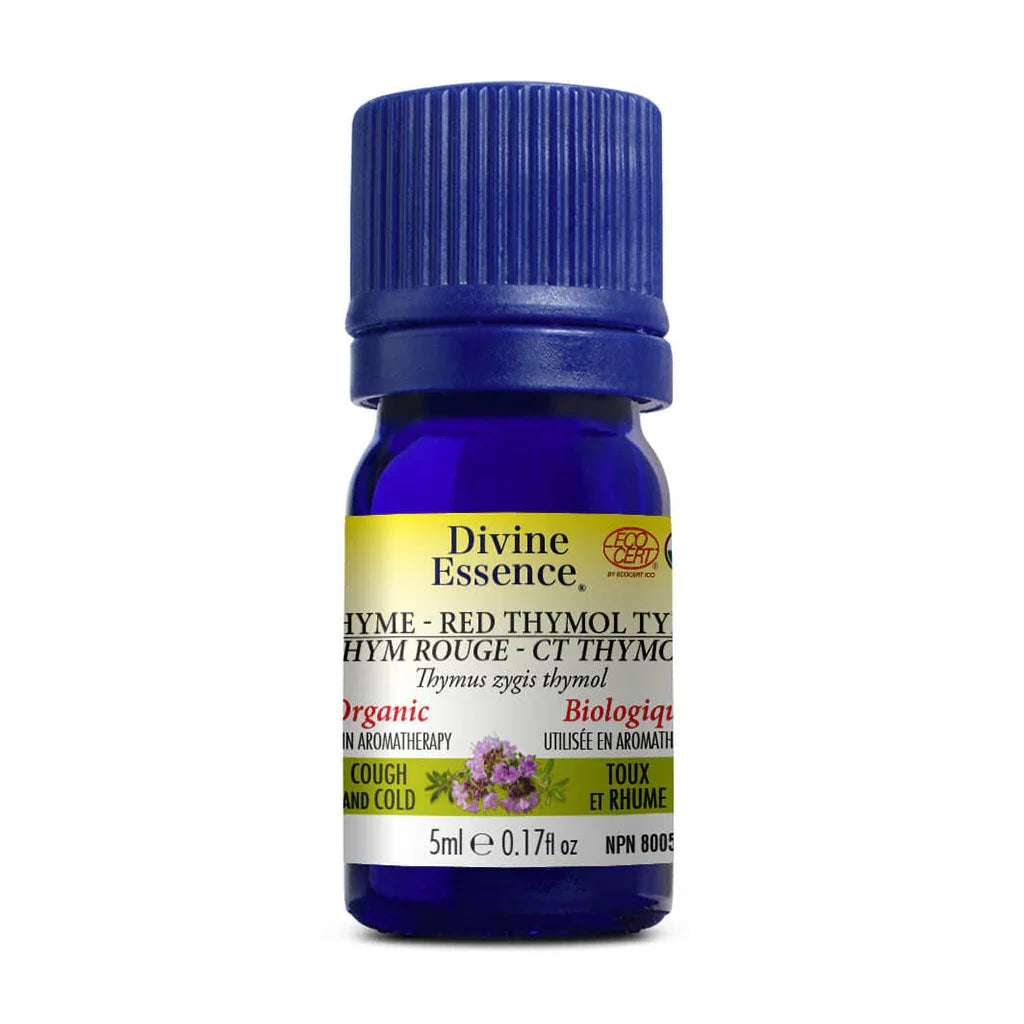 divine essence essential oil red thyme ct organic thymol 5 ml