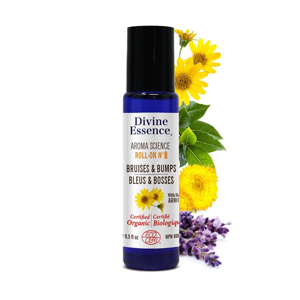 roll-on bleus et bosses biologique Divine Essence - La Boite à Grains