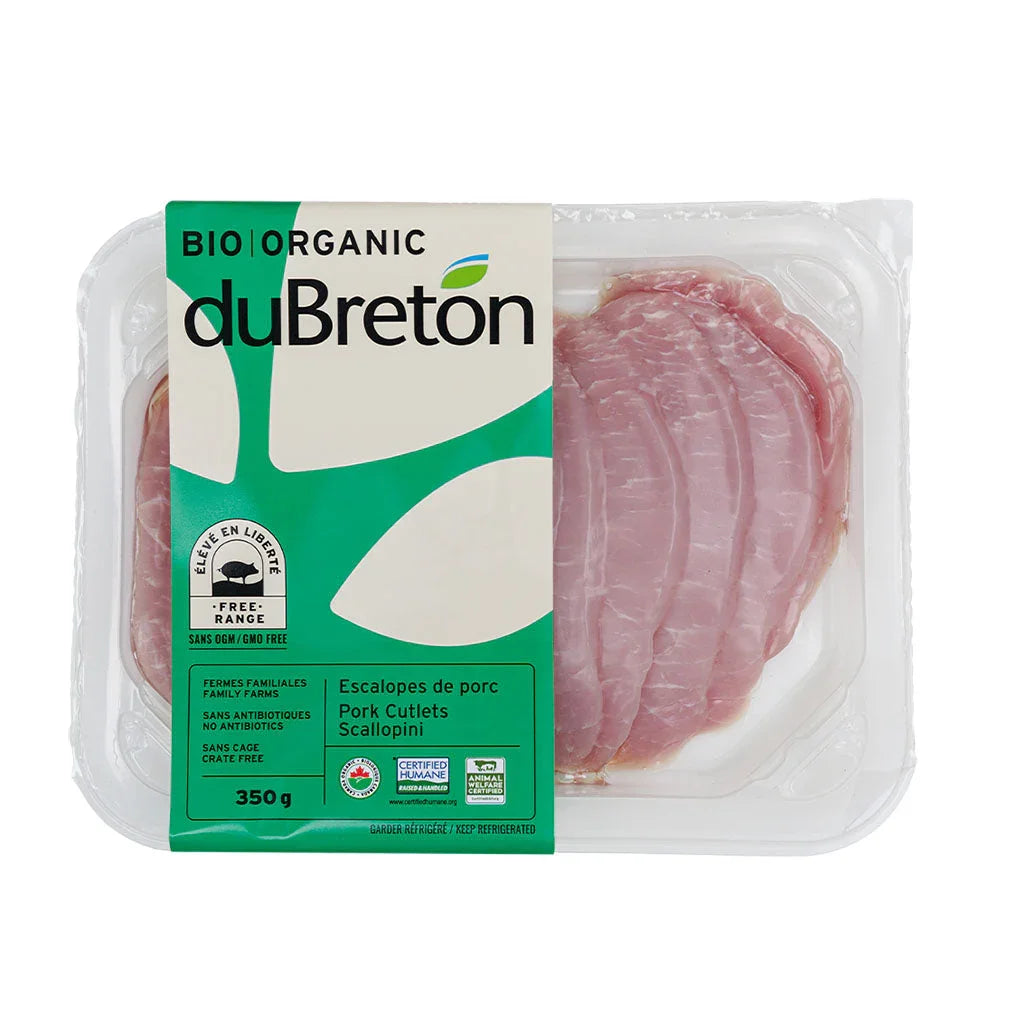dubreton organic pork escalopes - La Boite à Grains
