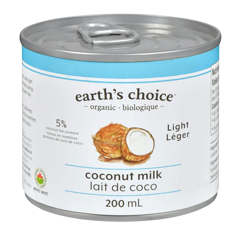 Earth's Choice organic light coconut milk - La Boite à Grains