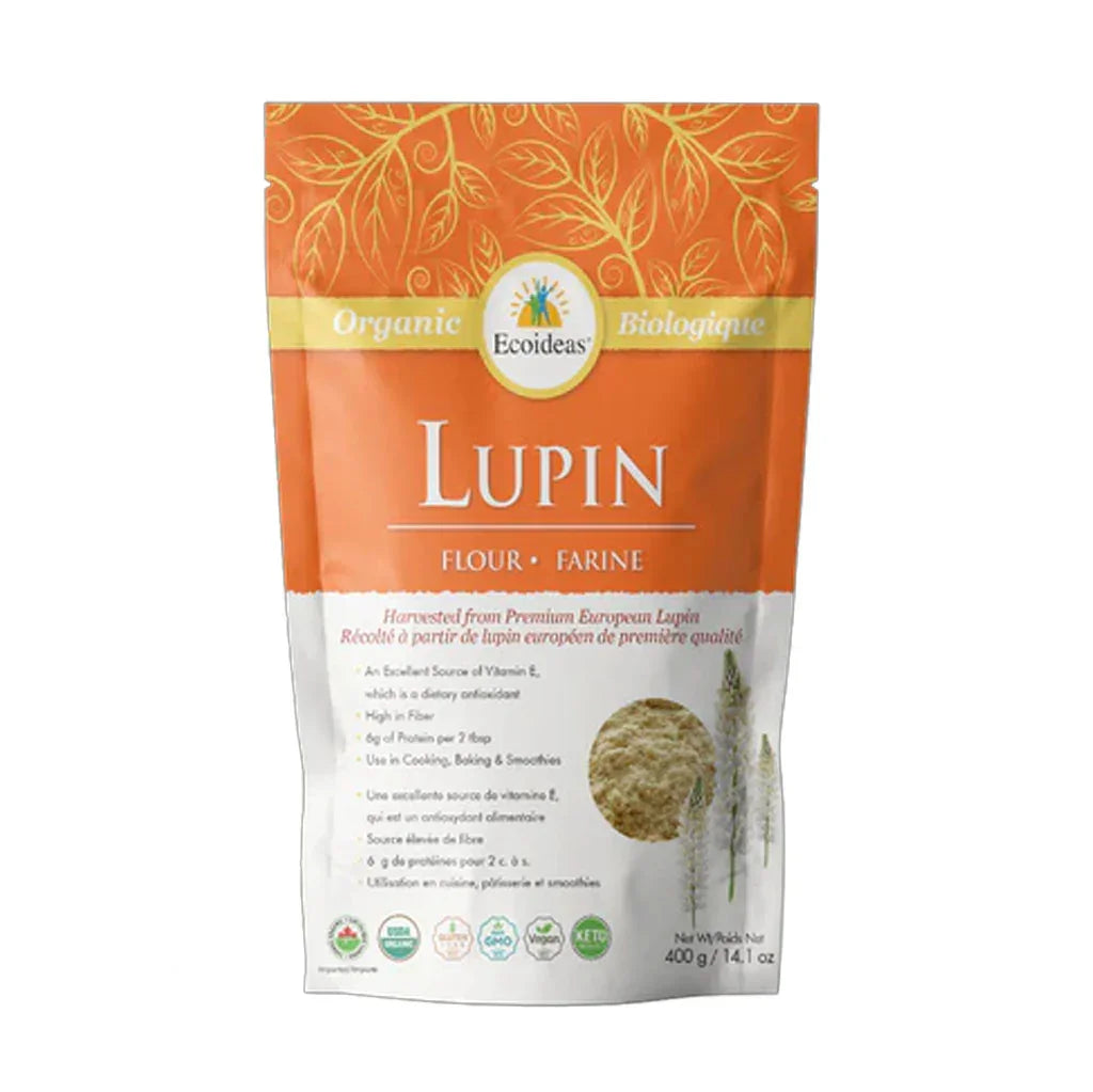 Ecoideas Organic Lupine Flour 400 g - La Boite à Grains