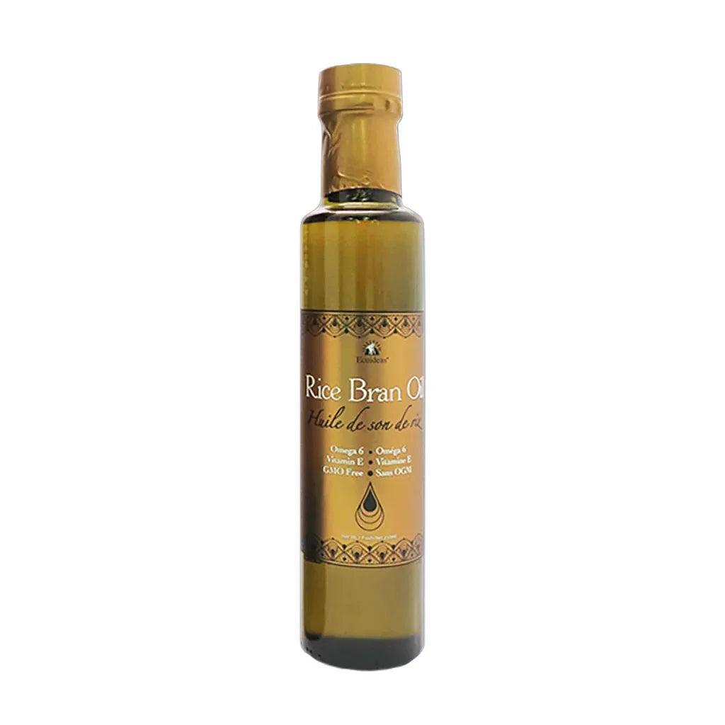 Huile de Son de Riz Biologique Ecoideas 250 ml - La Boite à Grains