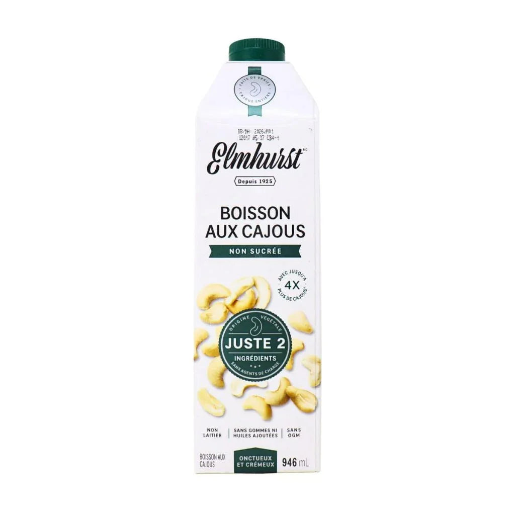 boisson aux cajous non sucrée Elmhurst - La Boite à Grains