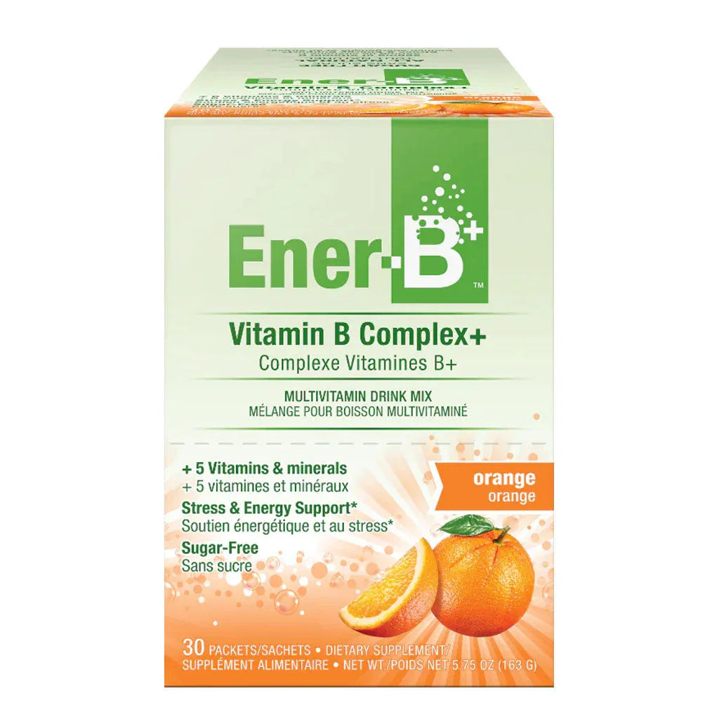 Ener-life ener-b complexe vitamines b+ orange 30 sachets - La Boite à Grains