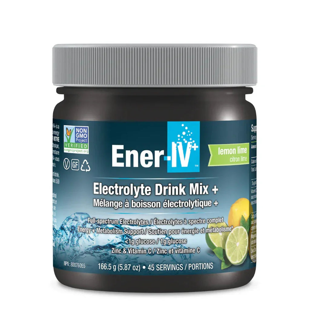 Ener-life ener-iv lemon lime electrolyte drink mix 166.5 g 45 servings - La Boite à Grains