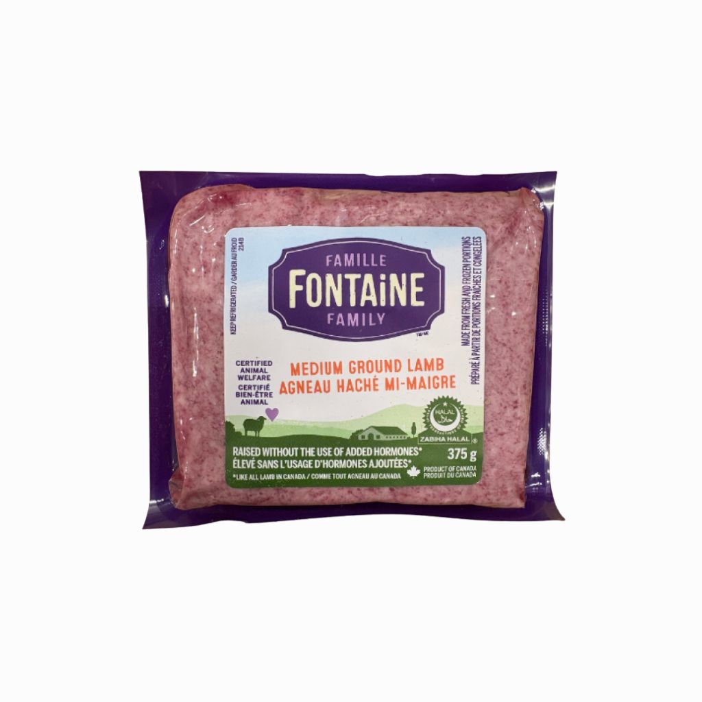 agneau haché mi-maigre Famille Fontaine - La Boite à Grains