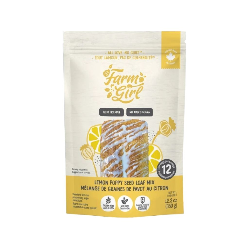 mélange gâteau citron et graines de pavot sans sucre Farm Girl - La Boite à Grains