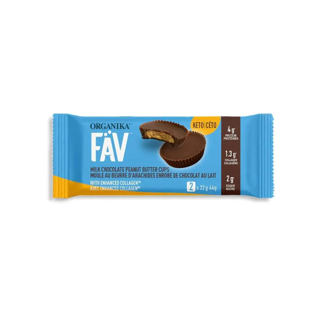 FÄV Moule au Beurre d'Arachides Enrobé de Chocolat au Lait avec Enhanced Collagen Organika - La Boite à Grains