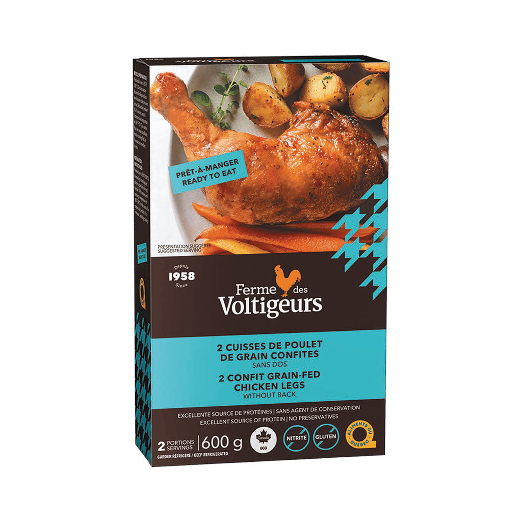 cuisses de poulet de grain confites Ferme des Voltigeurs - La Boite à Grains