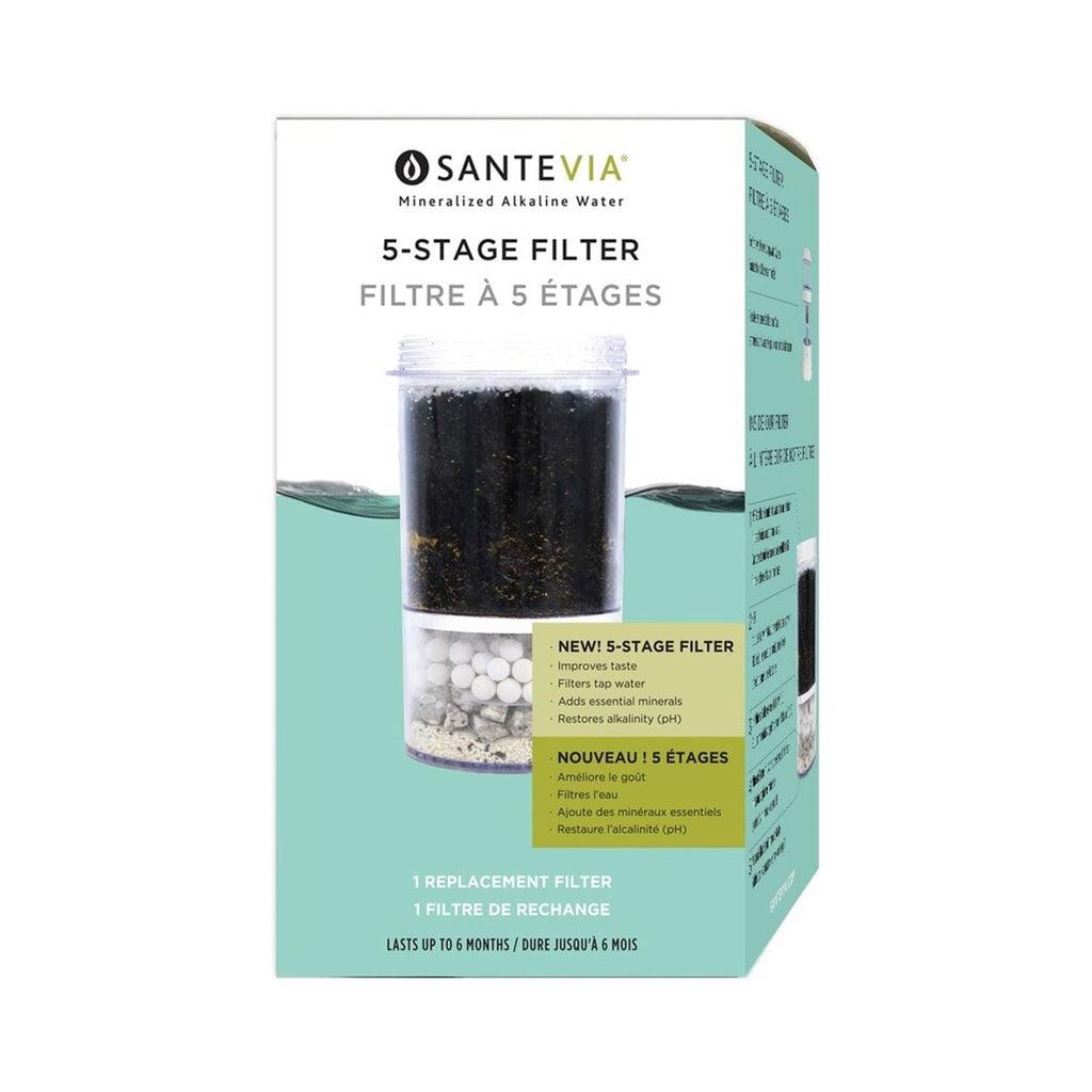 Filtres à 5 Étages Eau Alcaline Minéralisée Santevia - La Boite à Grains