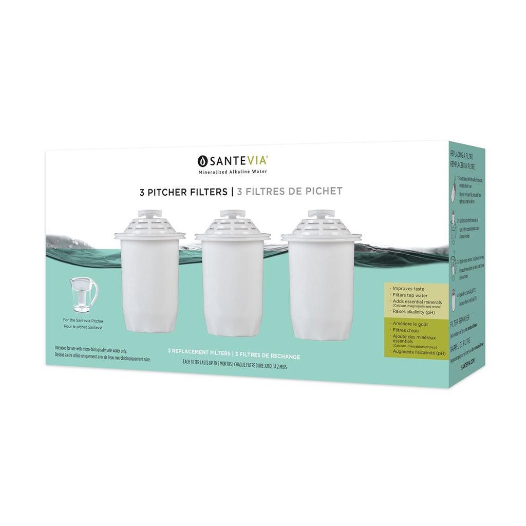 Filtres pour Pichet à Eau Alcaline Santevia - La Boite à Grains