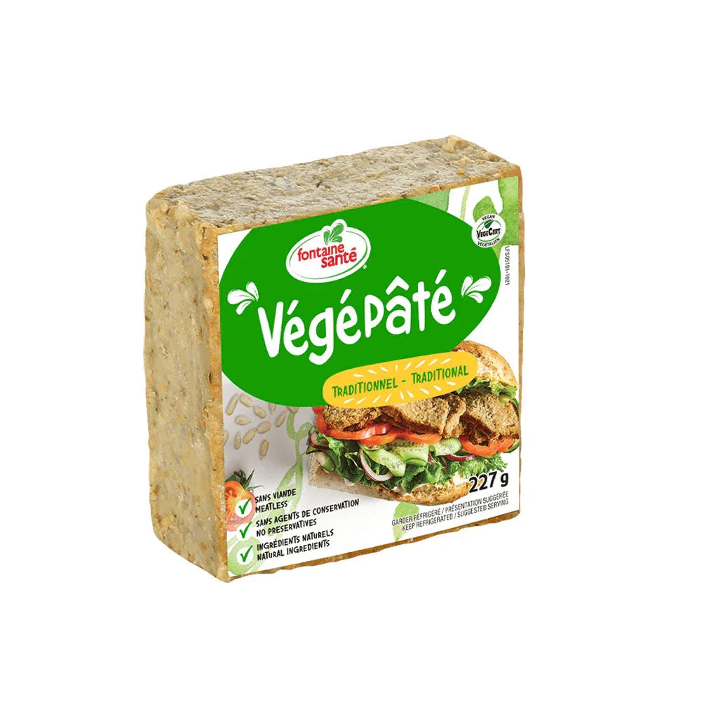 fontaine santé végépâté traditionnel 227 g