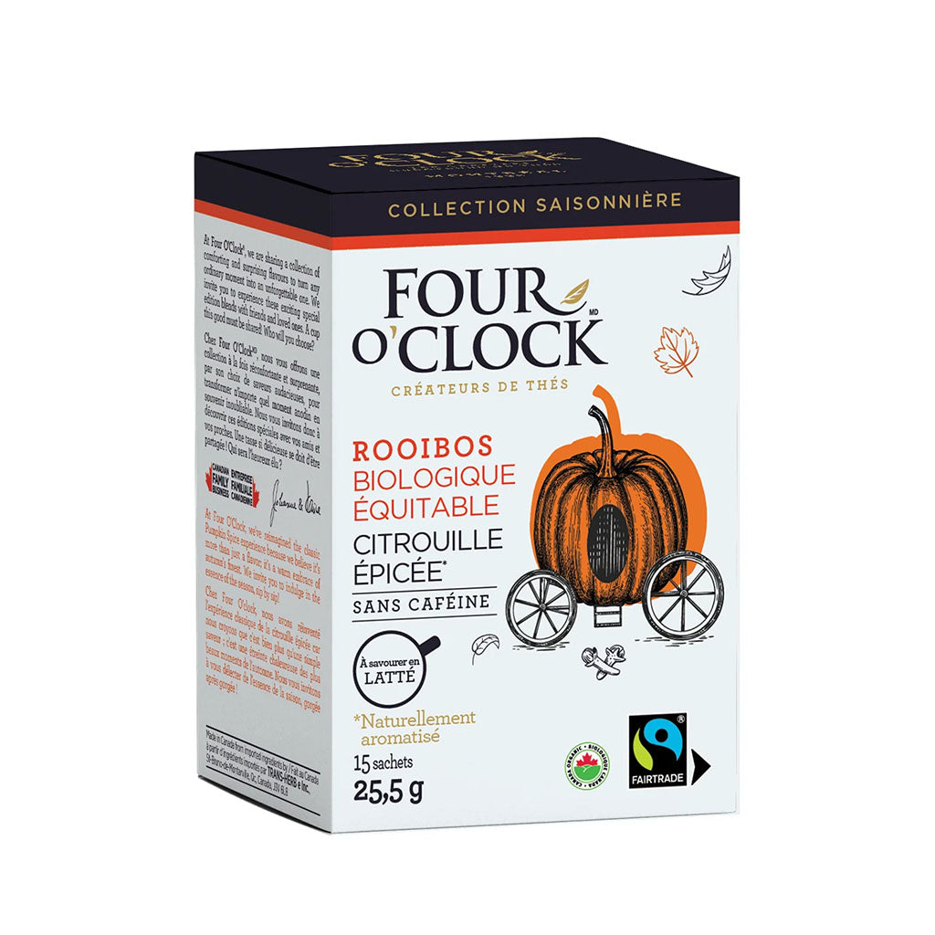 rooibos citrouille épicée biologique Four O'Clock - La Boite à Grains