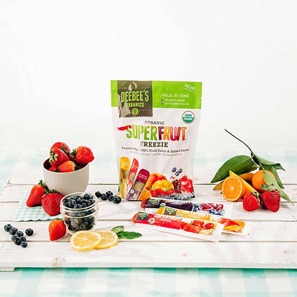 Freezie Super Fruit Biologique (Sucettes Glacées) Deebee's Organics - La Boite à Grains