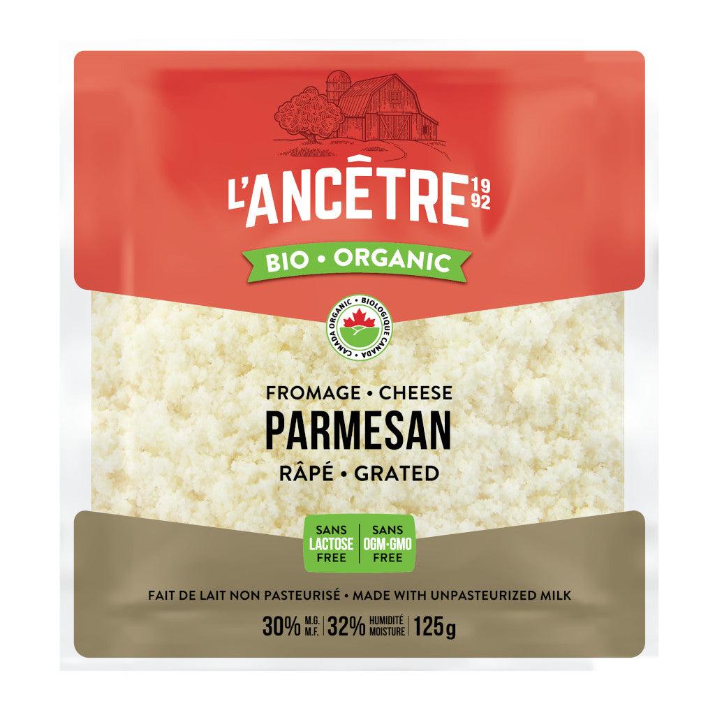Fromage Parmesan Biologique Râpé L'Ancêtre - La Boite à Grains