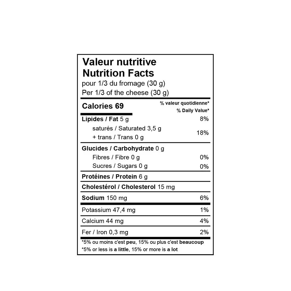 la latatabah fromagerie la suisse normande bûchette de chèvre valeur nutritive - La Boite à Grains