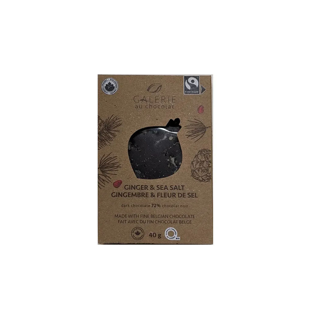 galerie au chocolat chocolat noir gingembre fleur de sel - La Boite à Grains