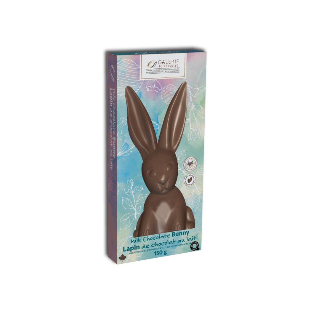 lapin de chocolat au lait Galerie au Chocolat - La Boite à Grains