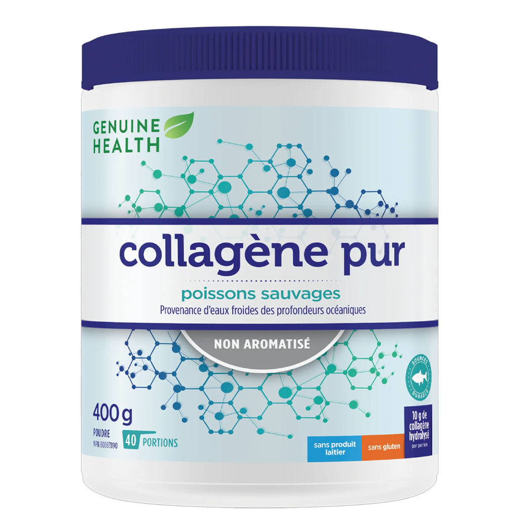 Genuine health collagène marin pur non aromatisé 400 g - La Boite à Grains