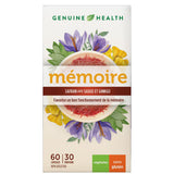 Genuine health mémoire safran avec sauge et ginkgo 60 capsules - La Boite à Grains