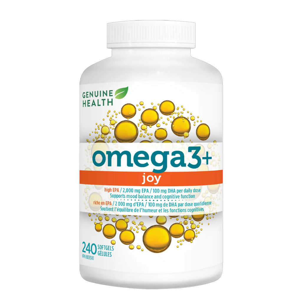Genuine health omega3+ joy 240 gélules - La Boite à Grains
