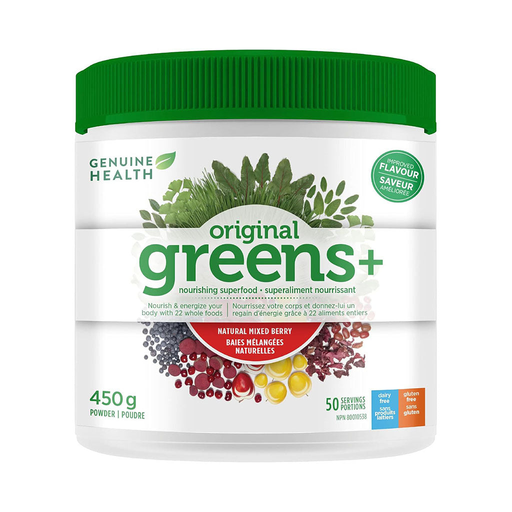 greens+ original baies mélangées Genuine Health - La Boite à Grains