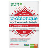 Genuine health probiotique santé intestinale évoluée pour femmes voies urinaires 30 capsules végétaliennes - La Boite à Grains