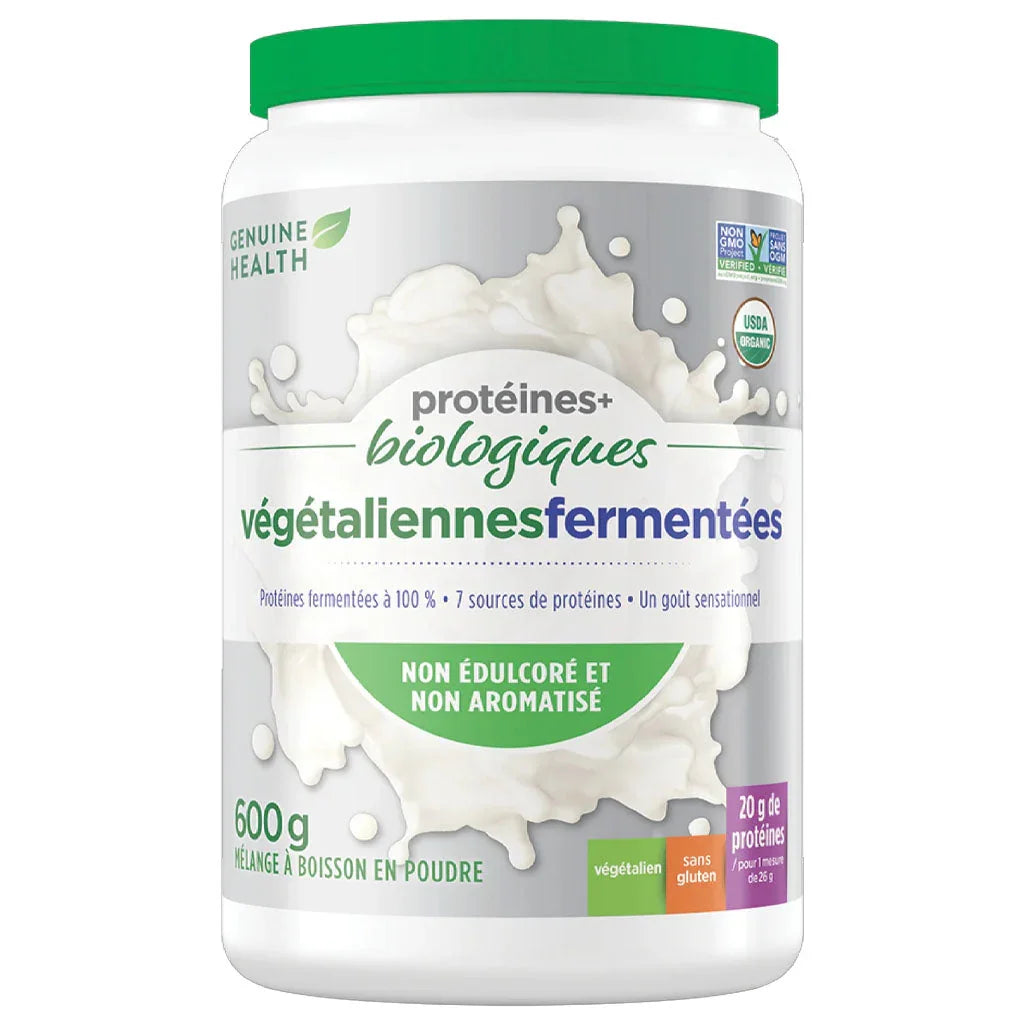 Genuine health organic fermented vegan proteins 600 g - La Boite à Grains