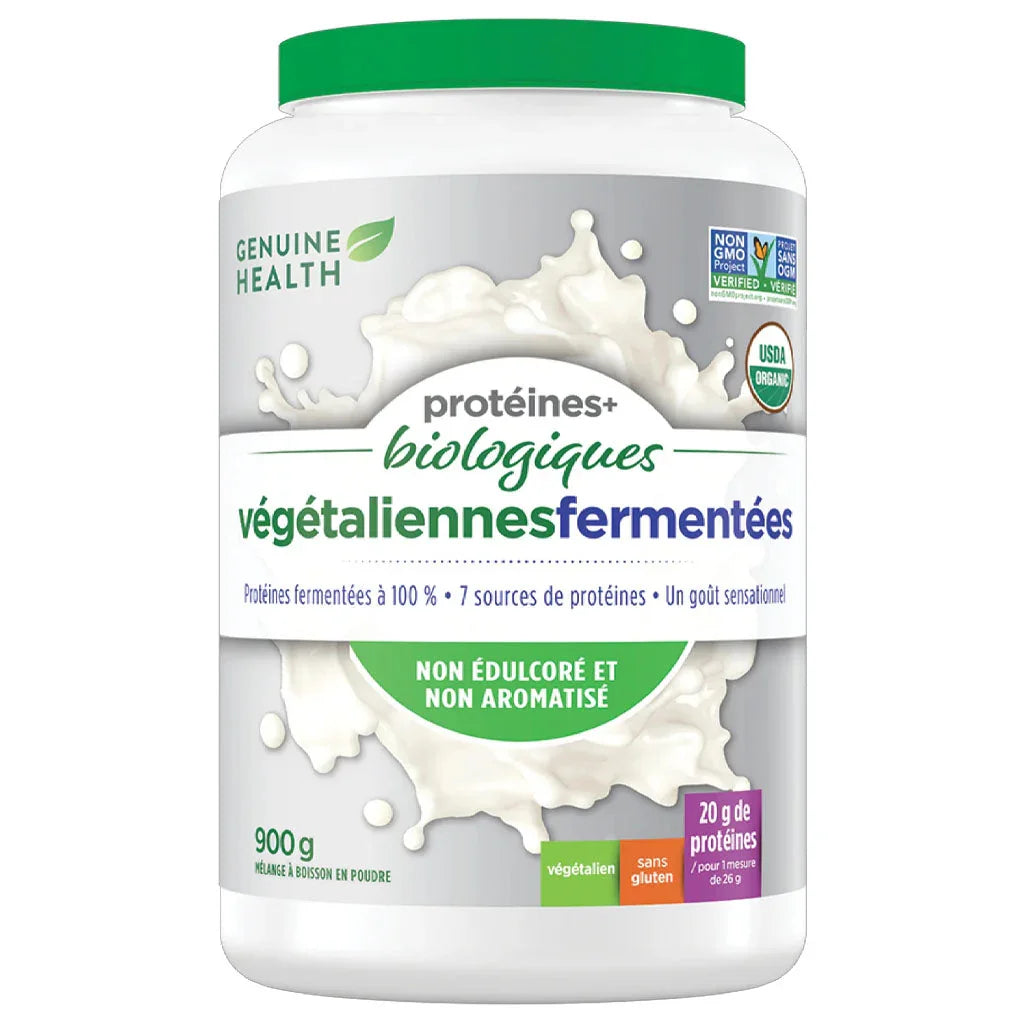 Genuine health natural organic fermented vegan proteins 900 g - La Boite à Grains