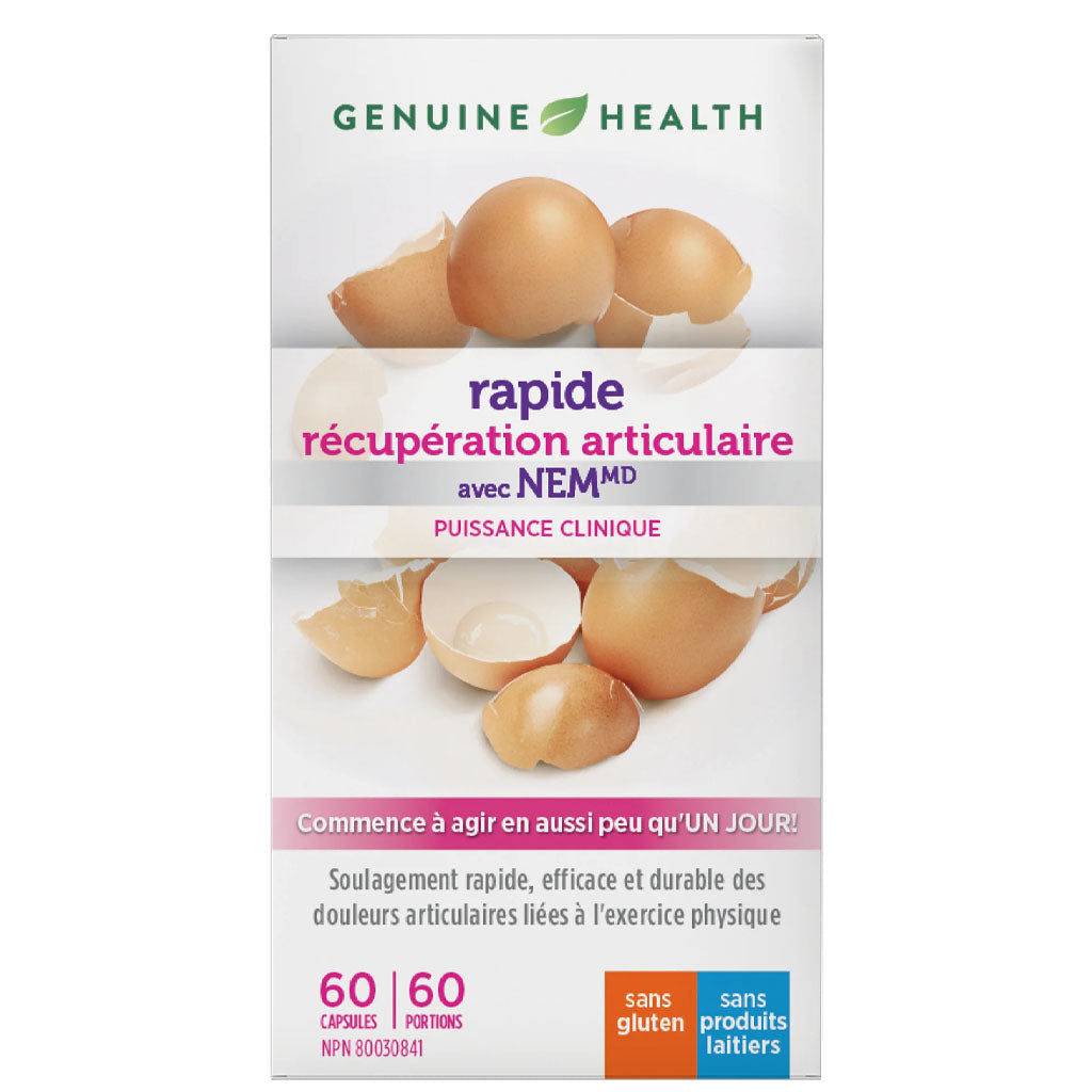 Genuine health récupération articulaire nem 60 capsules - La Boite à Grains