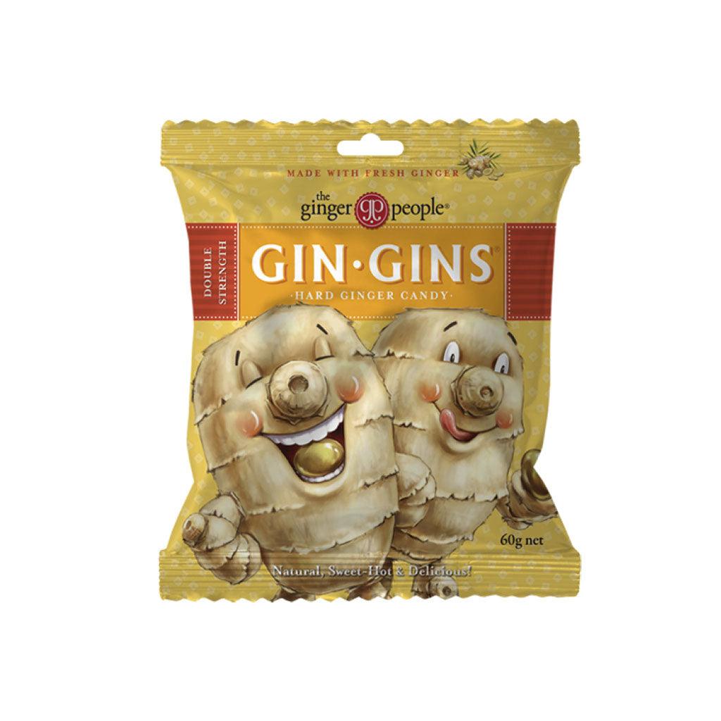 Gin Gins Bonbons Durs au Gingembre Double Intensité Ginger People - La Boite à Grains