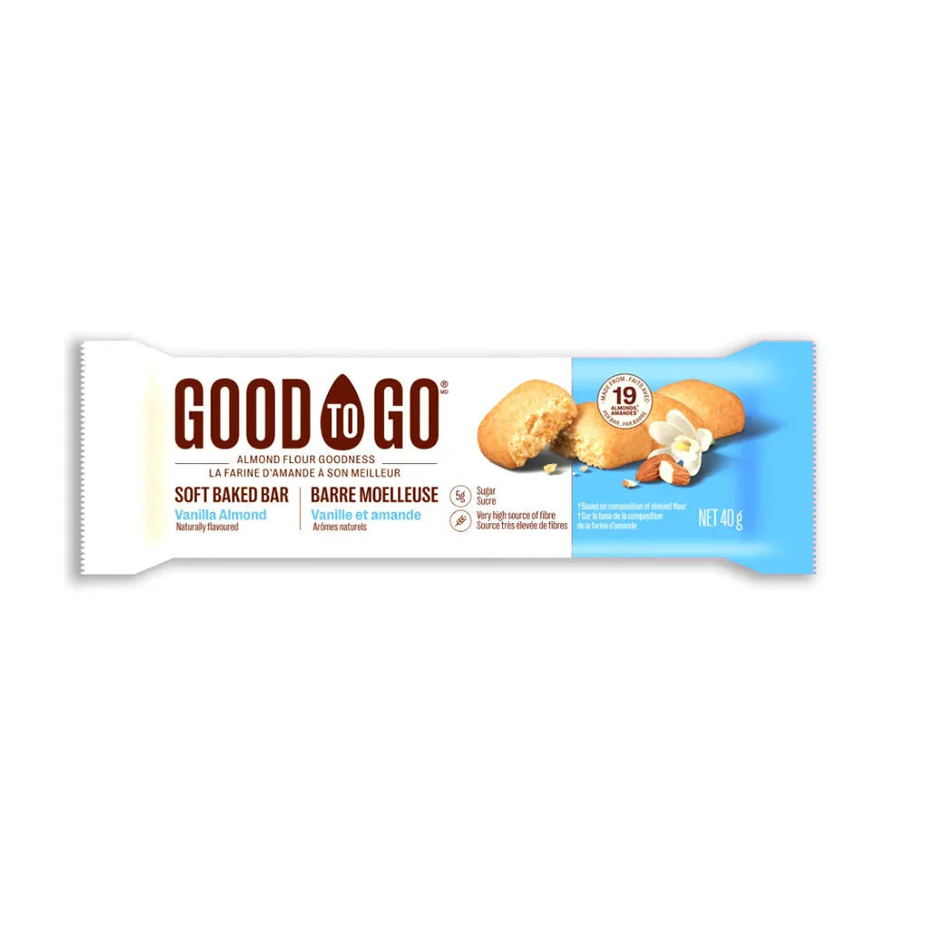 good to go soft vanilla and almond bar 40 g