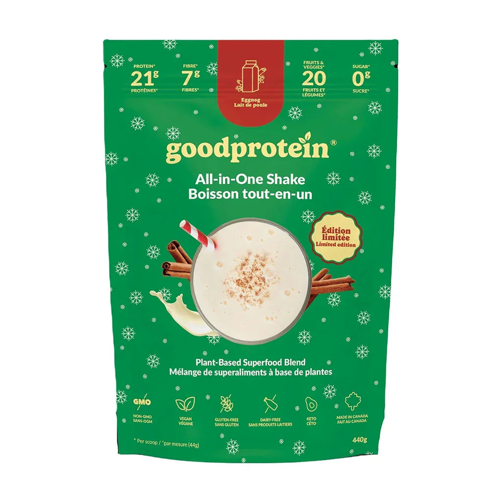 Good Protein all-in-one eggnog drink - La Boite à Grains