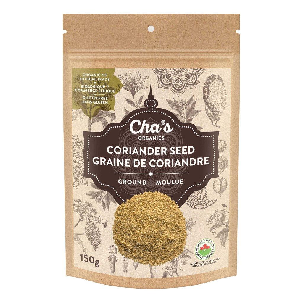 Graines de Coriandre Moulues Bio Cha's Organics - La Boite à Grains