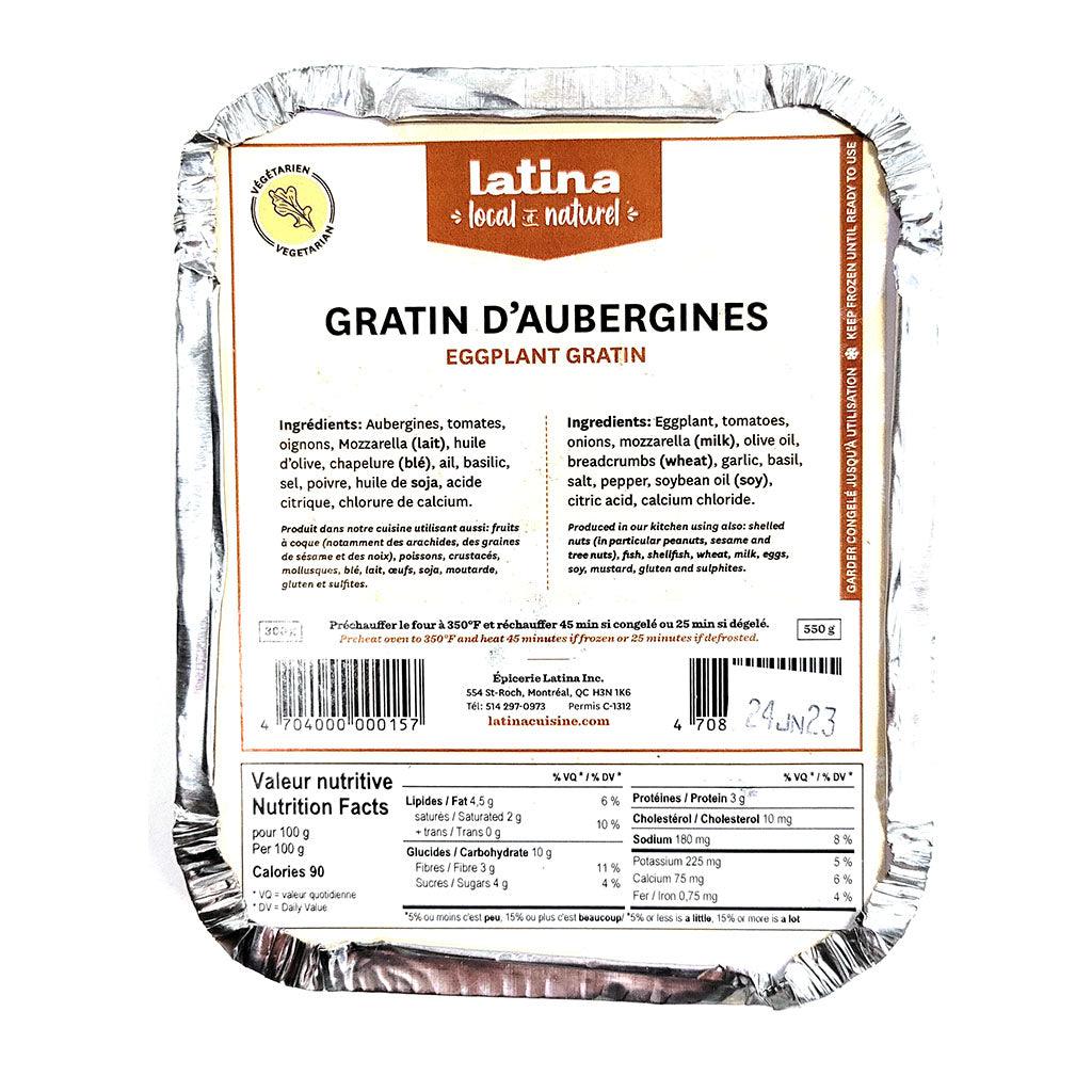 Gratin d'Aubergines Latina - La Boite à Grains