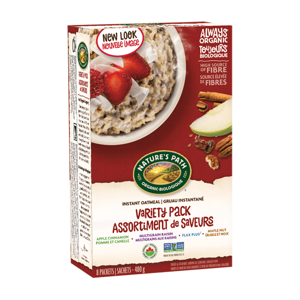 Gruau Instantané Assortiment de Saveurs Bio Nature's Path - La Boite à Grains