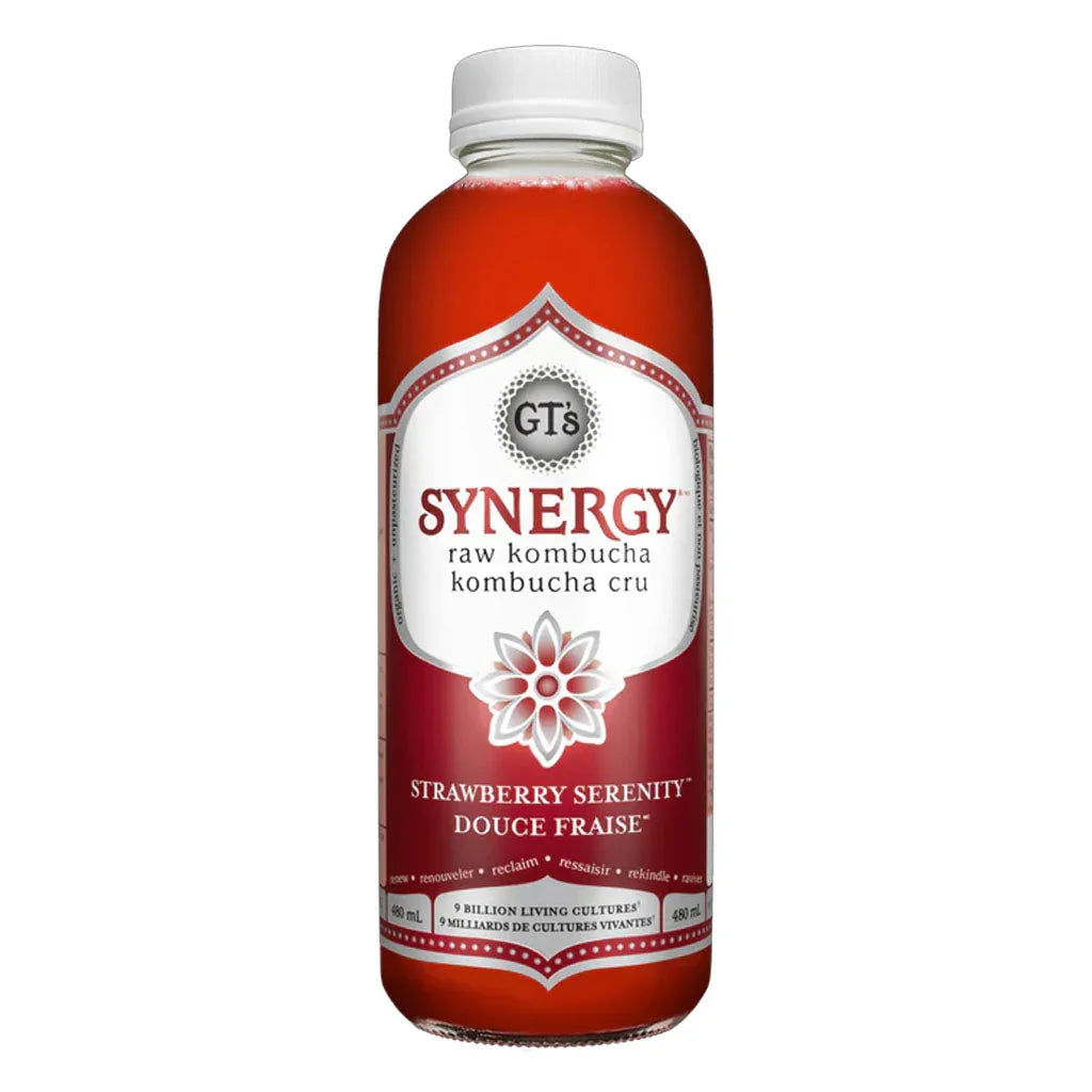 GT's kombucha synergy sweet strawberry 480 ml - La Boite à Grains