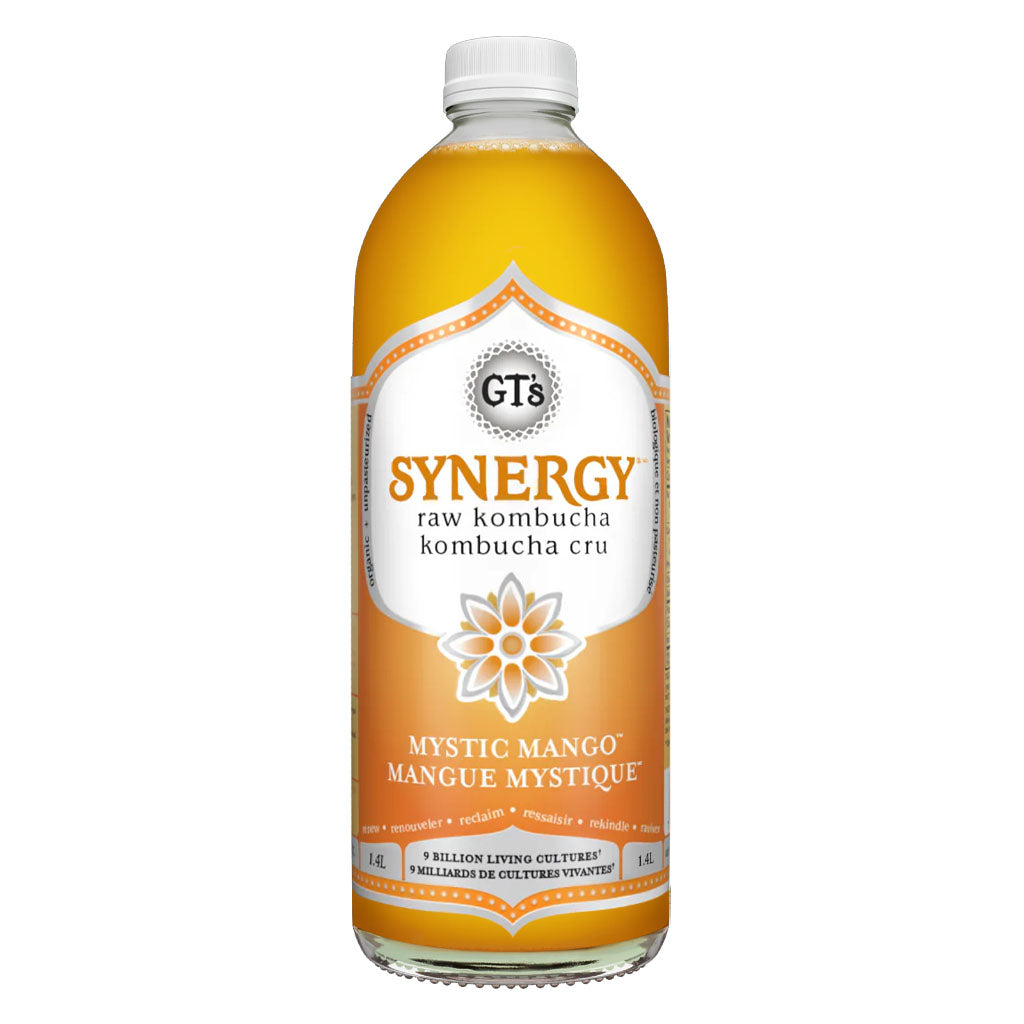 GT's kombucha synergy mangue mystique 1.4 L - La Boite à Grains