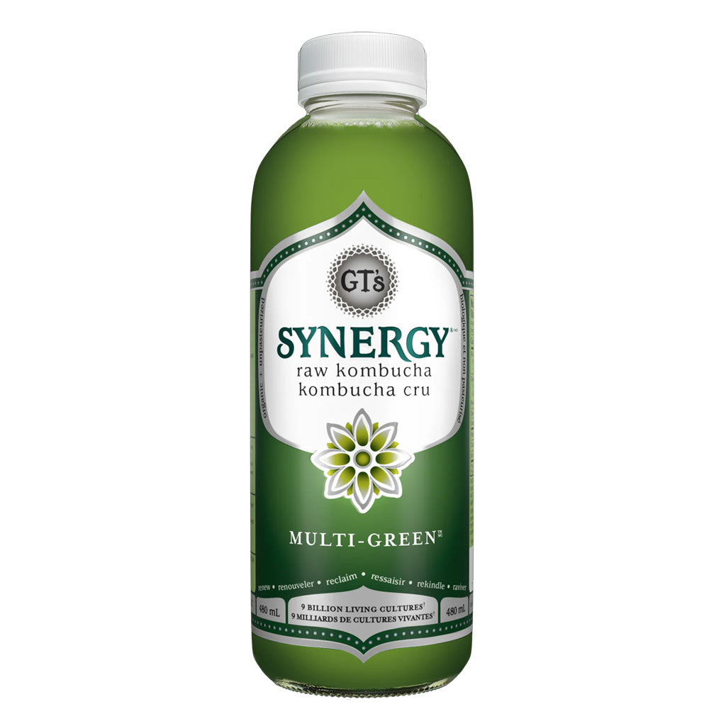 GT's kombucha synergy multi-green 480 ml - La Boite à Grains